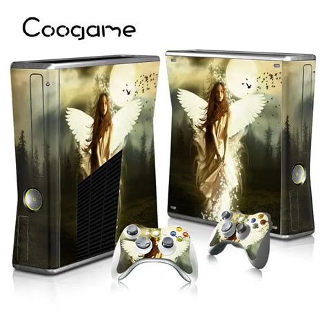 T To Girls Angel Vinyl Skins For Microsoft Xbox 360 Slim Console