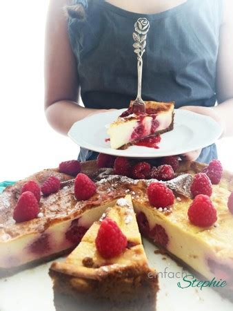 Veganer K Sekuchen Mit Himbeeren Einfach Stephie