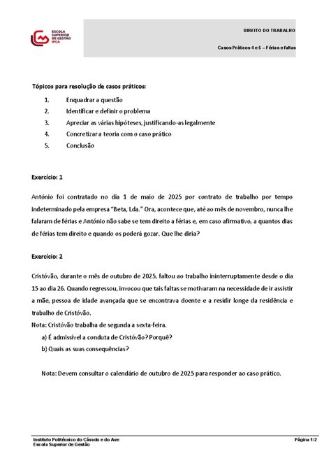 Tabela De Faltas Ferias 9