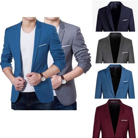 Neue Koreanische M Nner Blazer Casual Slim Fit B Ro Anzug Herbst