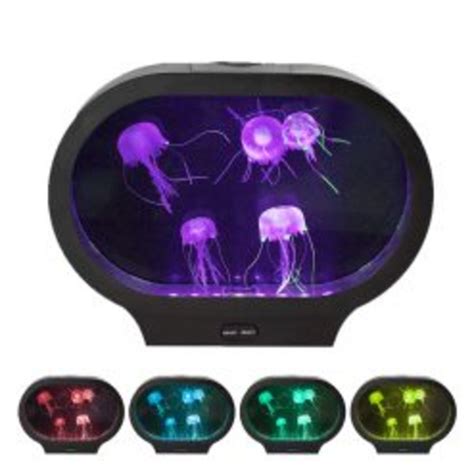 Jellyfish Tank Oval w/Lights & Fake Jellyfish - The Item