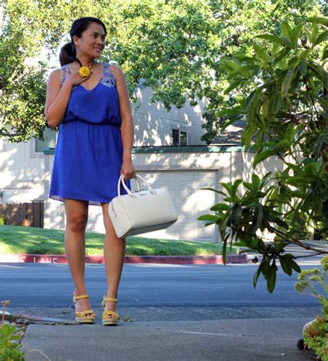 Outfit of the Day, Vol. 1: A Blue Summer Dress with Yellow Heels ...