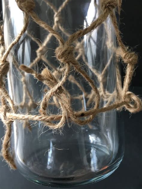 How To Make A Knotted Macramé Glass Bottle Cover — Apartment Therapy