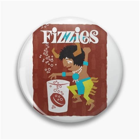 "Vintage 60s Fizzies Drink Tablets Medicine Man Character" Pin for Sale ...