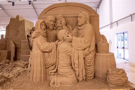 Gesu Guarisce Un Sordomuto By Peter Busch Jensen Jesolo Sand Nativity