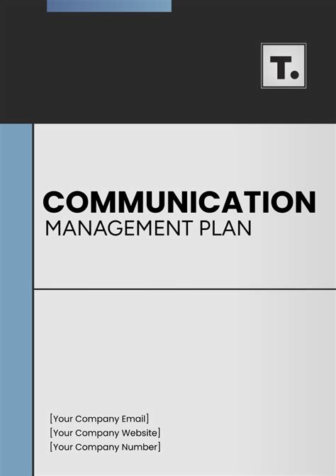 Free Communication Plan Templates Editable And Printable