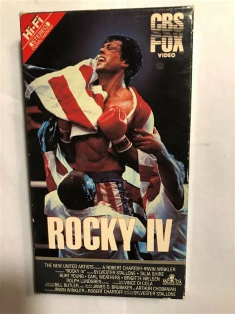 Rocky Iv Sylvester Stallone Dolph Lundgren Vhs Cbs Fox Video