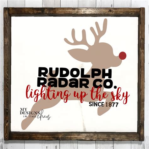 Rudolph SVG: Light Up Your Holiday Projects - My Designs In the Chaos