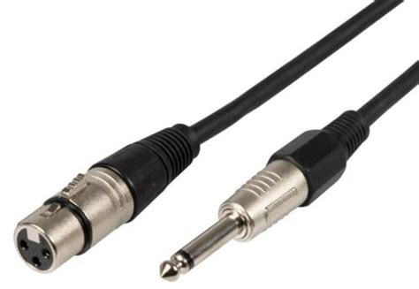 Schermato Mm Mono Jack Spina A Perno Xlr Presa Microfono Piombo