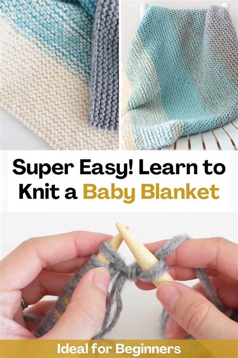 Super Easy! Learn to Knit a Baby Blanket