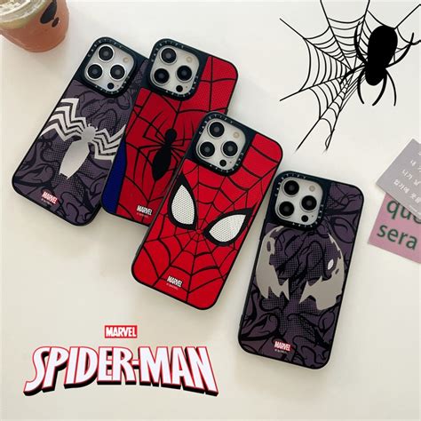 Fundatifg Marca Marvel Spider Man Carcasa Espejo Tel Fono Caso Para