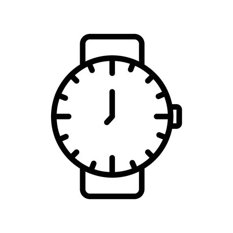 Watches Icon Outline Style Icon Simple Illustration Editable Stroke