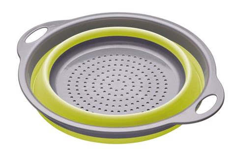 Passoire Pliante Colourworks D Silicone Vert La Casserolerie