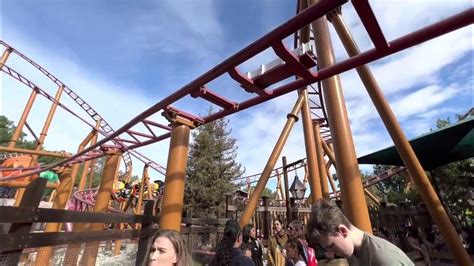 Sierra Sidewinder Roller Coaster Off Ride View At Knotts Berry Farm 18