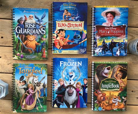 Recycled DVD Cover Notebook Disney Dreamworks Etc | Etsy