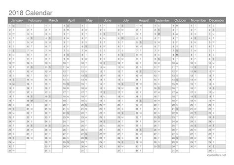 1 Year Calendar Pdf | Calendar Printables Free Templates