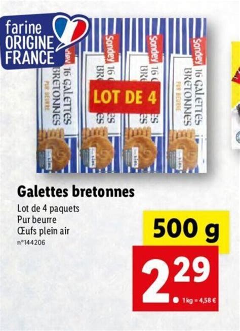 Promo Galettes Bretonnes Chez Lidl