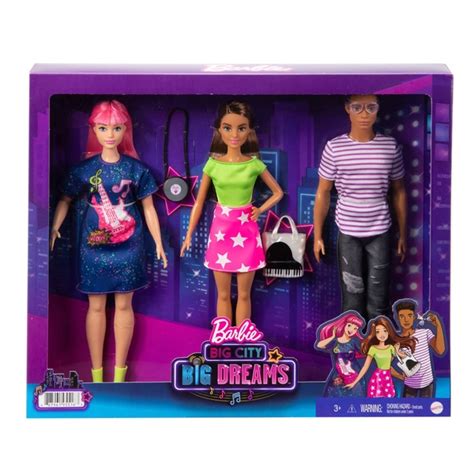 Barbie Big City Big Dreams Teresa Daisy And Rafa Dolls Tset In