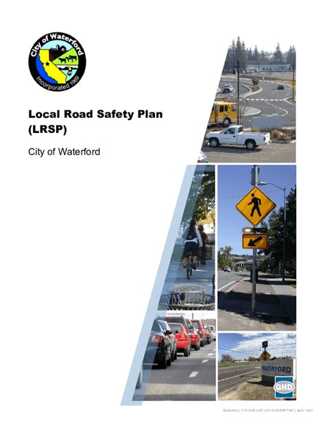 Fillable Online Local Road Safety Plan Lrsp City Of Waterford Fax