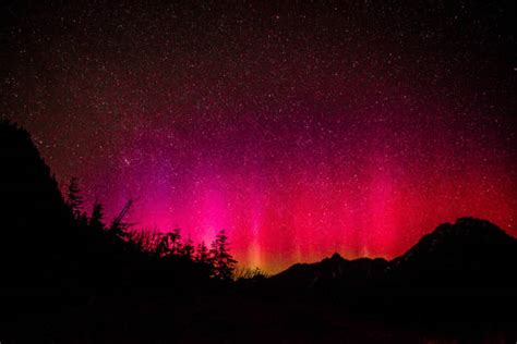 red aurora stock  pictures royalty  images istock