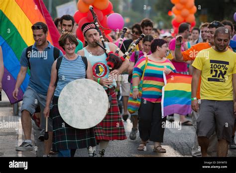 Gay Pride Parade In Jerusalem Israel At Year 2012 Stock Photo Alamy