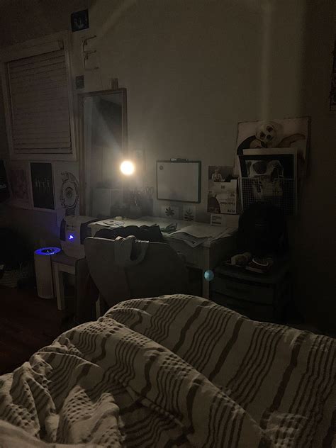 bedroom night aesthetic