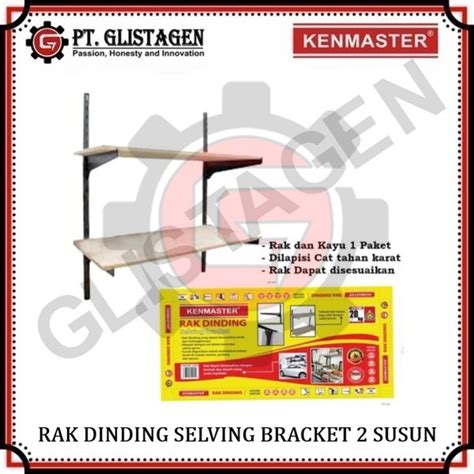 Jual KENMASTER Rak Dinding 2 Susun Besi Selving Bracket Di Lapak