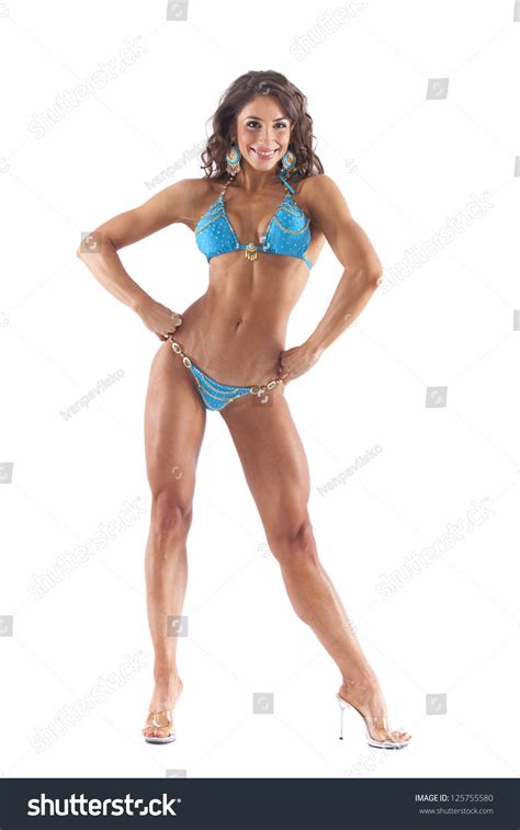 Fitness Woman Bikini Isolated On White Stock Photo Shutterstock