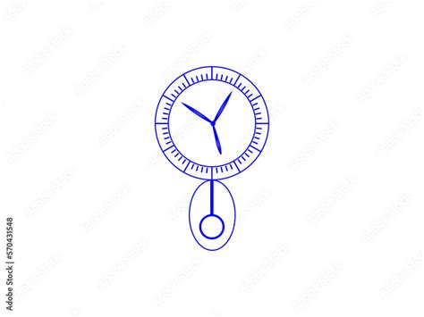 Pendulum Wall Clock Grandfather Pendulum Clock Vector Image Cuckoo