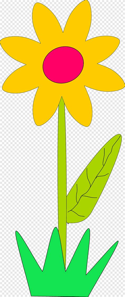 Flower Animation Sprin Leaf Sunflower Png Pngegg