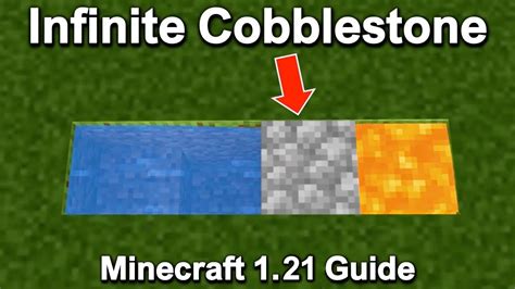 How To Make A Cobblestone Generator In Minecraft 121 Skyblock Youtube