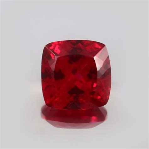 AAA Natural Flawless Mozambique Red Ruby Loose Cushion Gemstone Cut