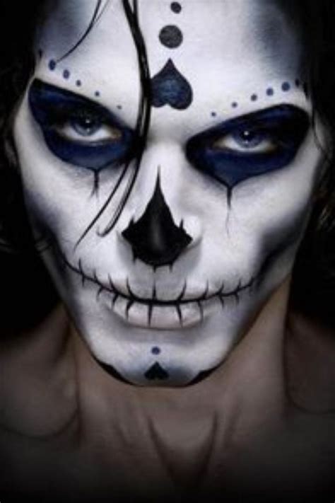 Awesome Skeleton Face Paint Skeleton Makeup Skull Makeup Ghost Face Paint Male Skeleton