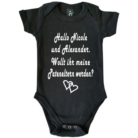 Baby Body Pateneltern Taufpaten Werden Momos Shirts