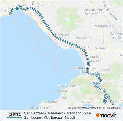 Sita Route Schedules Stops Maps San Lazzaro Bomerano Gragnano