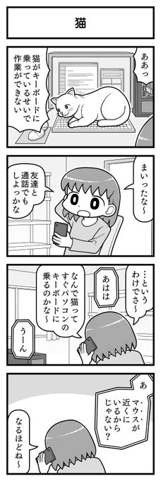 4コマ漫画「猫」 キャサパン さんのマンガ ツイコミ仮