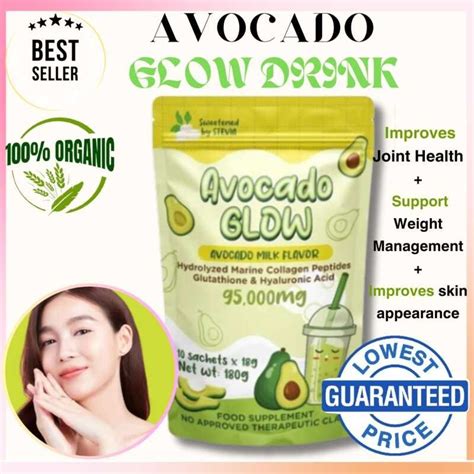 Original Avocado Glow Milk Collagen Drink Hydrolyzed Marine Collagen