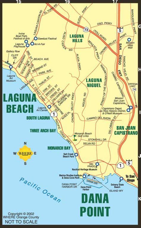 Laguna Beach Tourist Map - Laguna Beach • mappery | Laguna beach