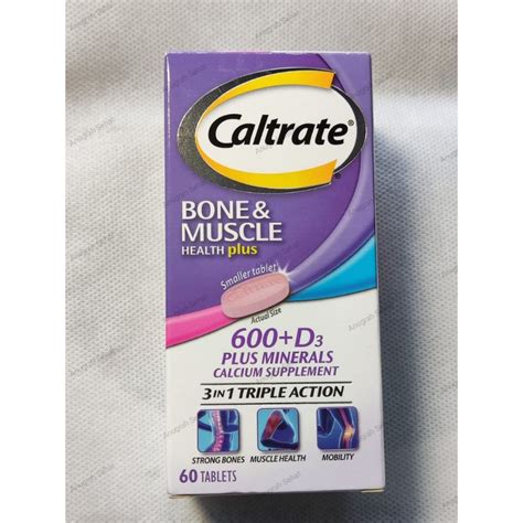 Jual Caltrate Bone Muscle 600d3 Minerals Calcium 3in1 Triple Action