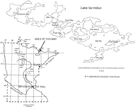 Index Map And Location Map Of Lake Vermilion Ferromanganese