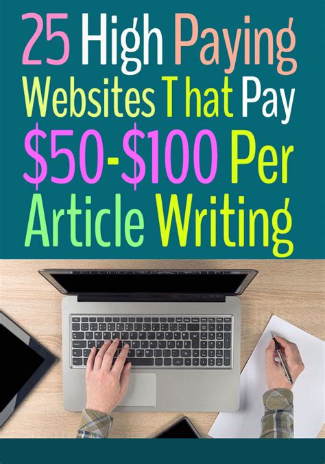 How To Get Paid To Write Articles Online 25 Sites Pay 50 Per Article