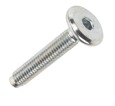 Joint Connector Bolts BZP M6 x 35mm 50 Pack - Screwfix