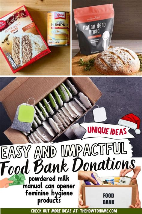 Easy and Impactful Christmas Food Bank Donations - The How-To Home