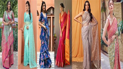 Latest Designer Sarees Party Wear Sarees In Trend Bollywood Designer