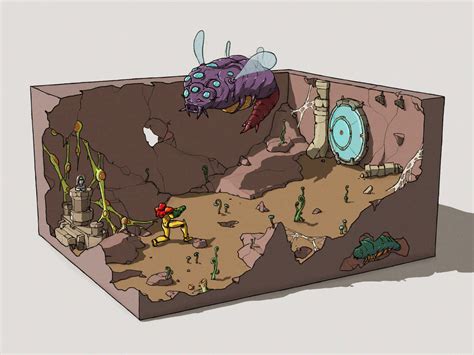 Metroid Zero Mission Imago boss diorama by AKopArt on DeviantArt