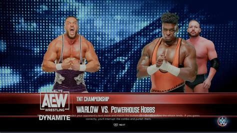 AEW Dynamite Wardlow Vs Powerhouse Hobbs W QT Marshall For The AEW TNT