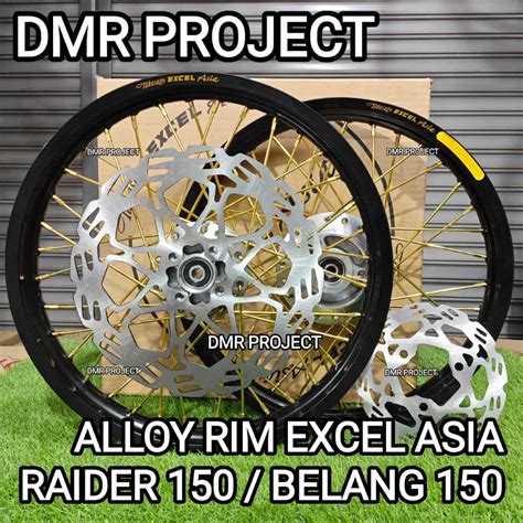 Excel Asia Raider 150 Alloy Rim Complate Set Raider150belang150