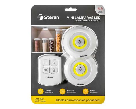 Mini Lámpara Led Steren con Control Remoto 2 Piezas Coppel