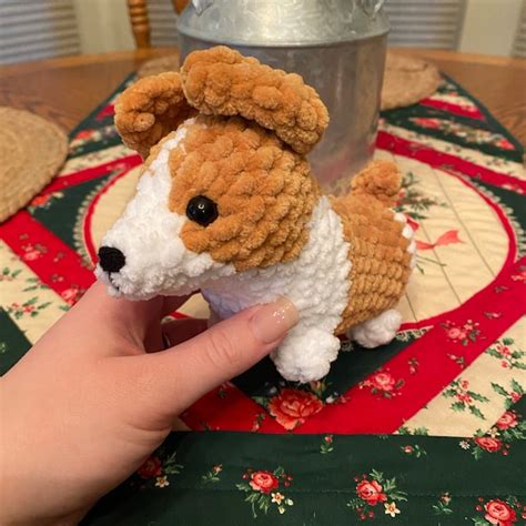 Crochet Pattern Corgi Crochet Pattern Plush Toy Puppy Amigurumi