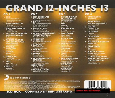 Ben Liebrand Grand 12 Inches Vol 13 4 Cd Box Dubman Home Entertainment